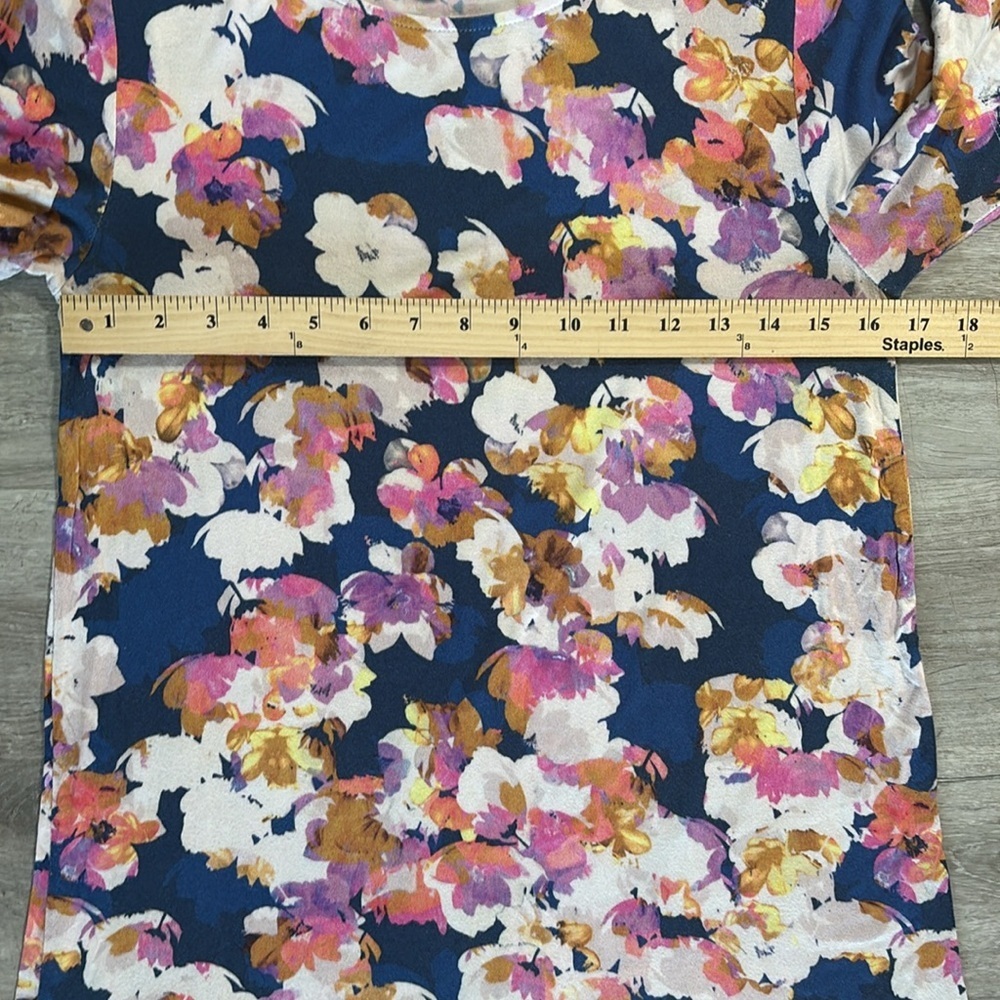 Yumi Kim shift T-shirt style floral Bloom Dress Sz M - Picture 4 of 8